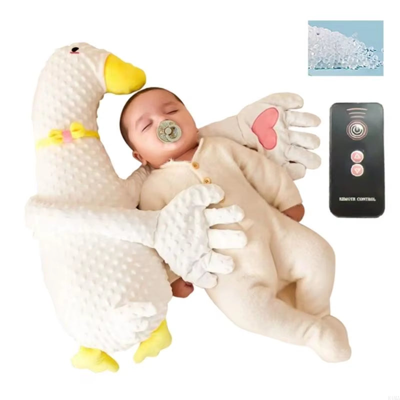 K1MA Automatic Patting Baby Soother Lovely Cartoon Mood Soothing Doll Sleep Helper Ergonomic Designing for Newborns