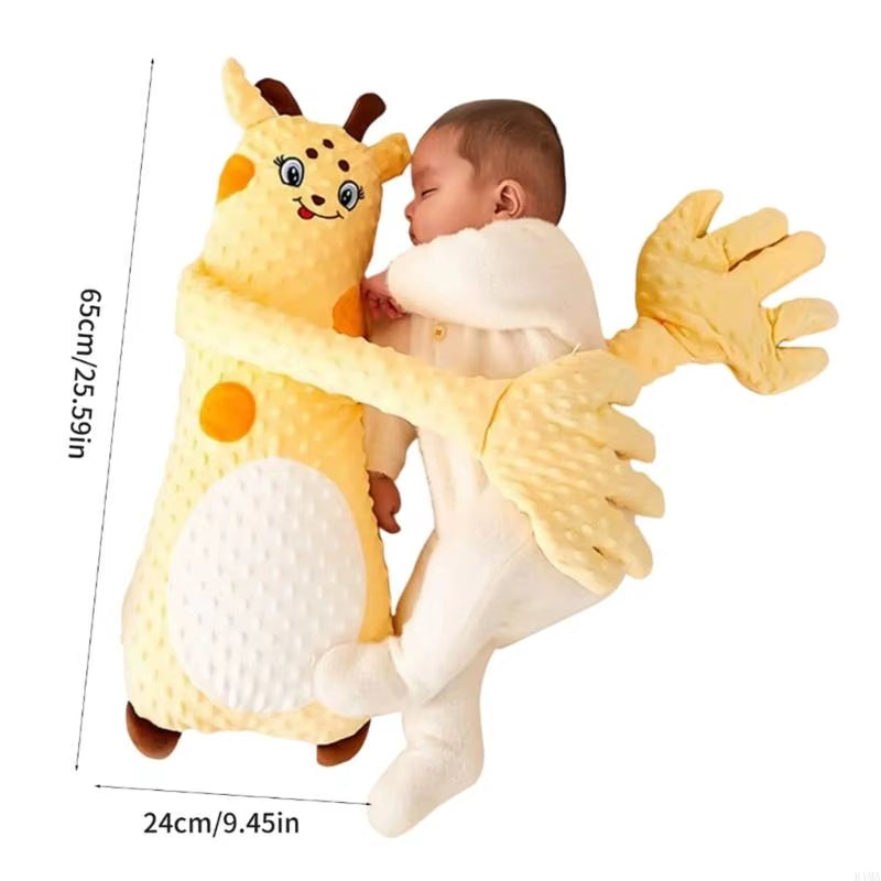 K1MA Automatic Patting Baby Soother Lovely Cartoon Mood Soothing Doll Sleep Helper Ergonomic Designing for Newborns