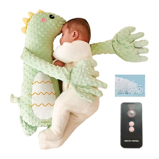K1MA Automatic Patting Baby Soother Lovely Cartoon Mood Soothing Doll Sleep Helper Ergonomic Designing for Newborns
