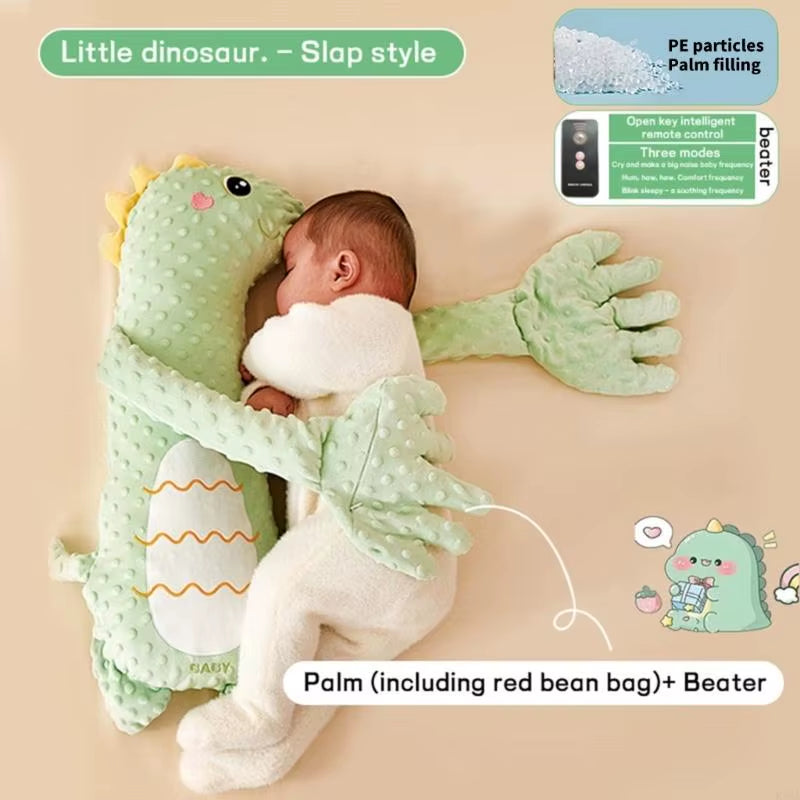 K1MA Automatic Patting Baby Soother Lovely Cartoon Mood Soothing Doll Sleep Helper Ergonomic Designing for Newborns